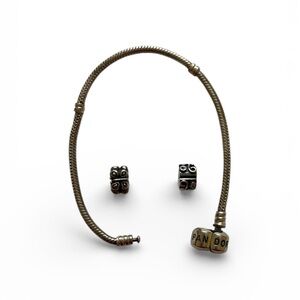 Pandora Silver Bracelet with Two Spacers